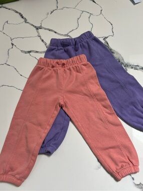 GAP Kids Sweatpants Joggers - Coral Pink & Lavender Purple